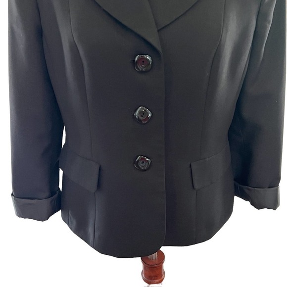 LE SUIT SEPARATES SINGLE BREASTED 3-BUTTON JACKET BLACK 10P PETITE NEW W/OUT TAG - Picture 5 of 13